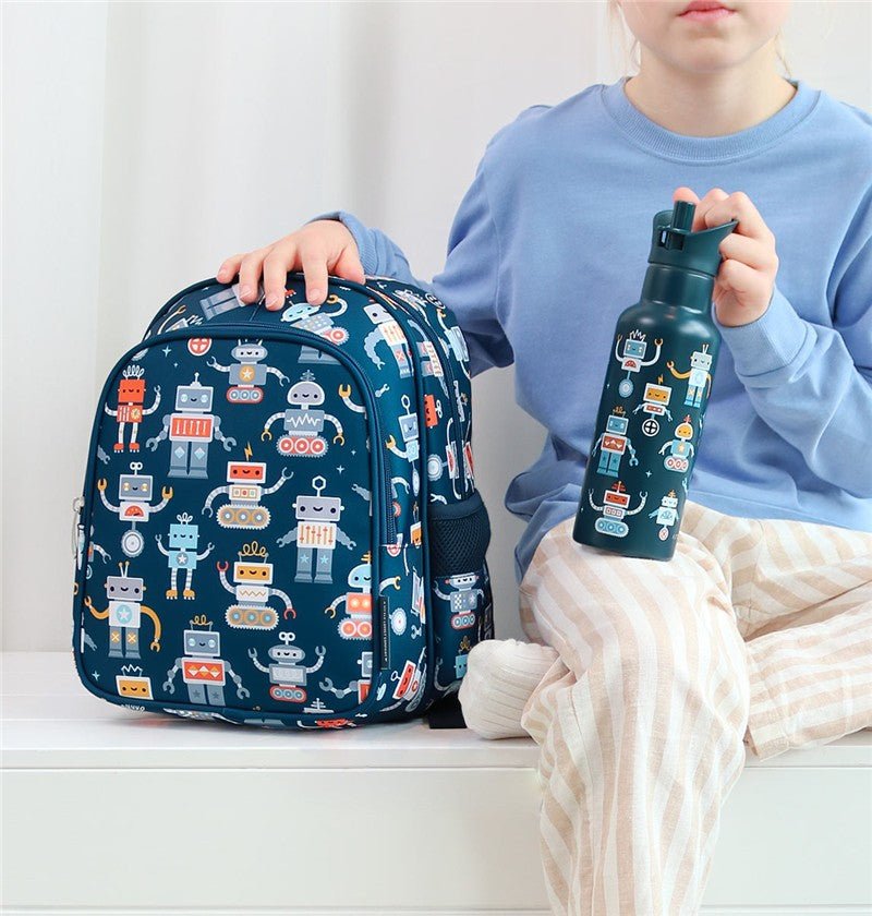 BOTELLA ACERO 500 ML ROBOTS - BEBABI