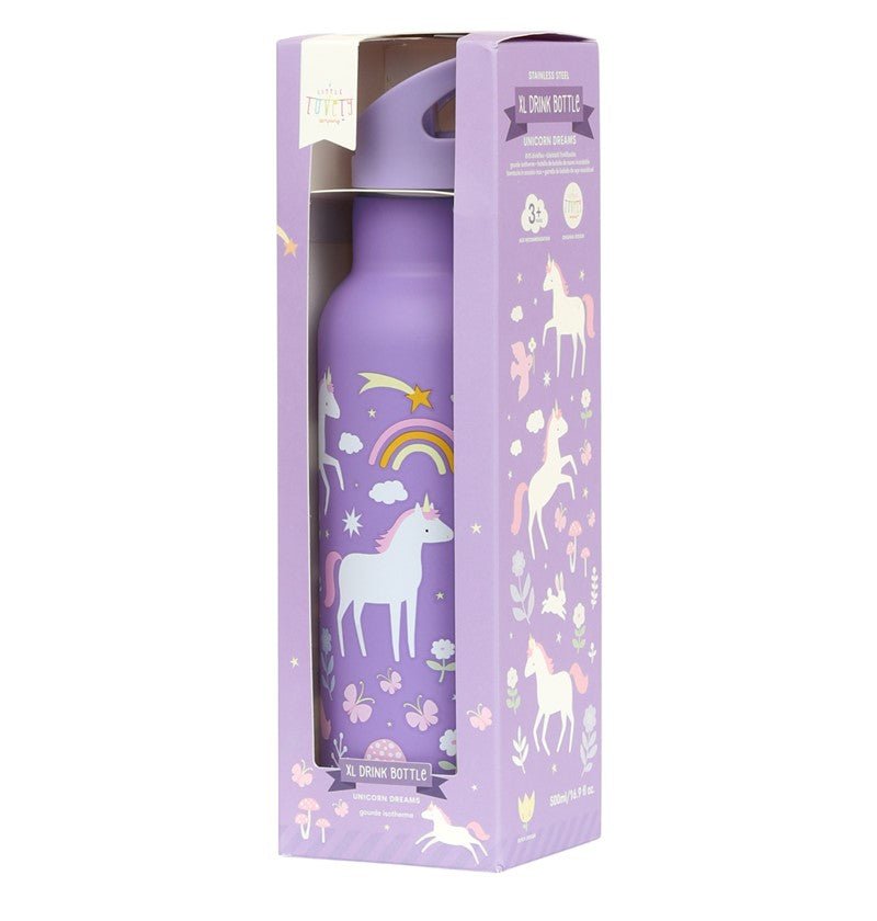 BOTELLA ACERO 500 ML UNICORNIOS - MINI MUNDO