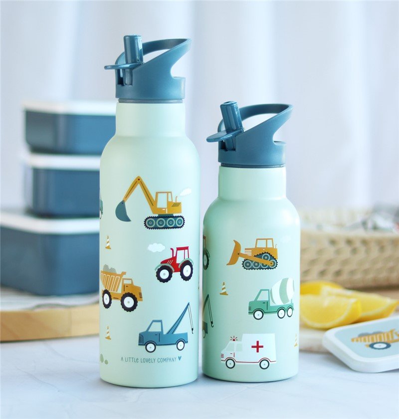 BOTELLA ACERO 500 ML VEHÍCULOS - MINI MUNDO