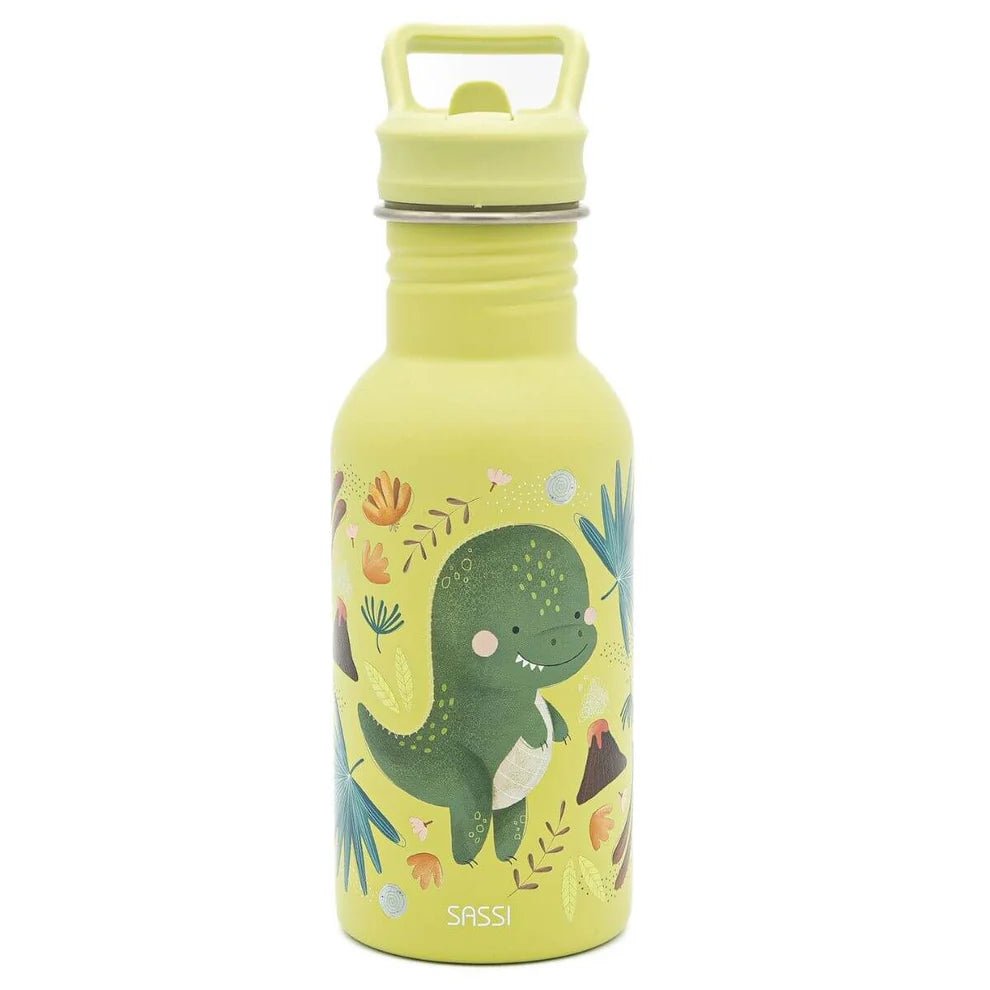 Botella de Acero Inoxidable Sassi Dinosaurio 500 ml - BEBABI