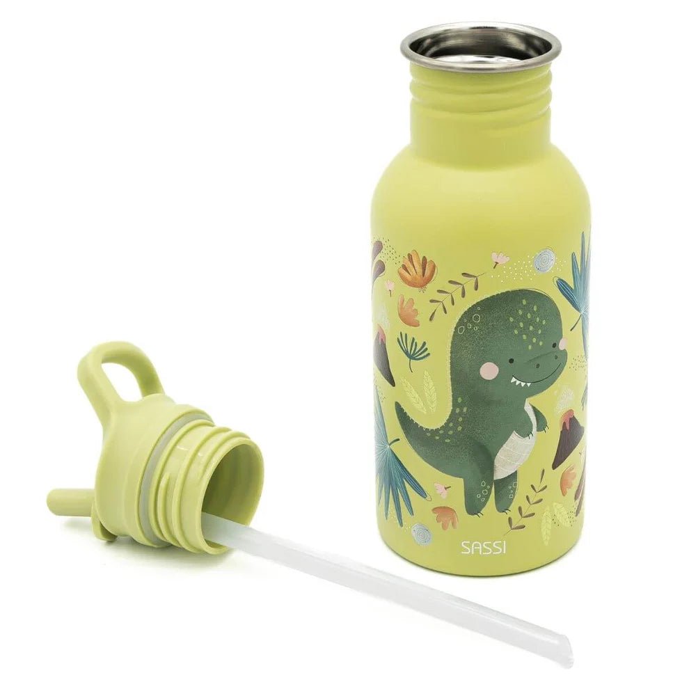 Botella de Acero Inoxidable Sassi Dinosaurio 500 ml - BEBABI