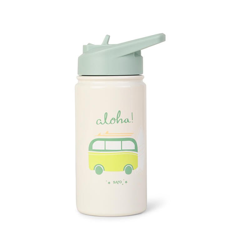 Botella térmica con pajita 350ml. Aloha - MINI MUNDO
