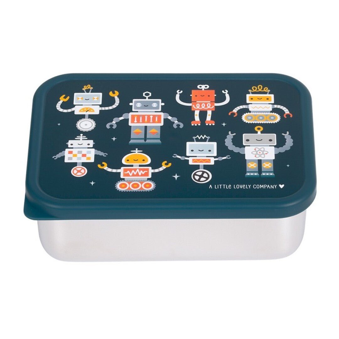 Caja de Almuerzo Acero Robots - BEBABI