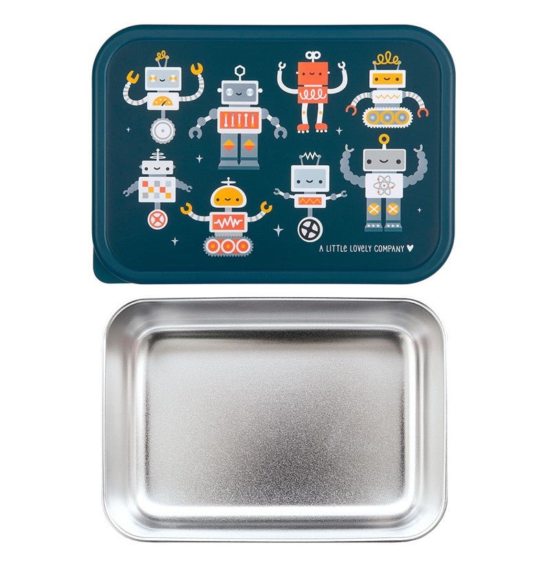 Caja de Almuerzo Acero Robots - BEBABI