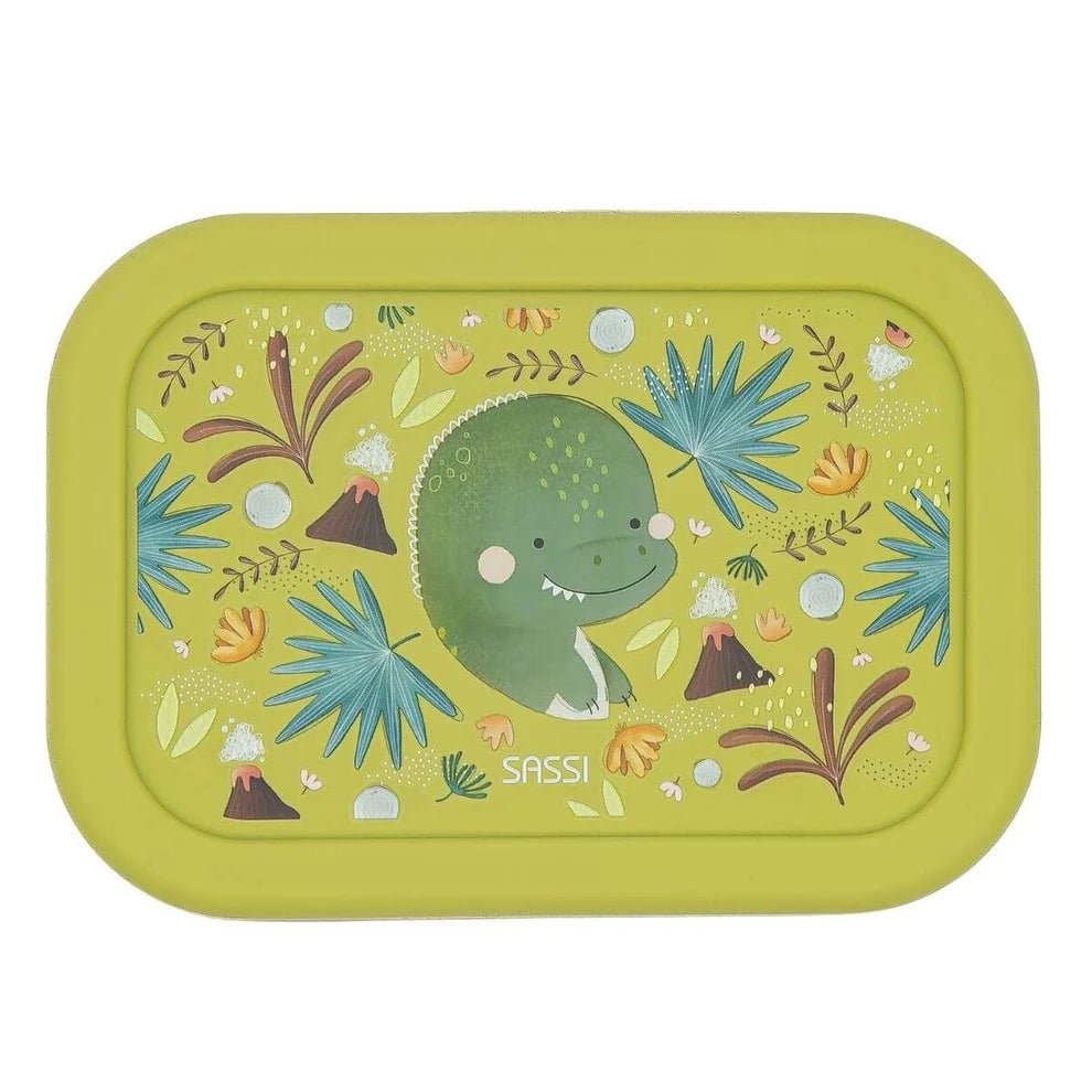 Caja de Almuerzo de Silicona Sassi Dinosaurio - BEBABI