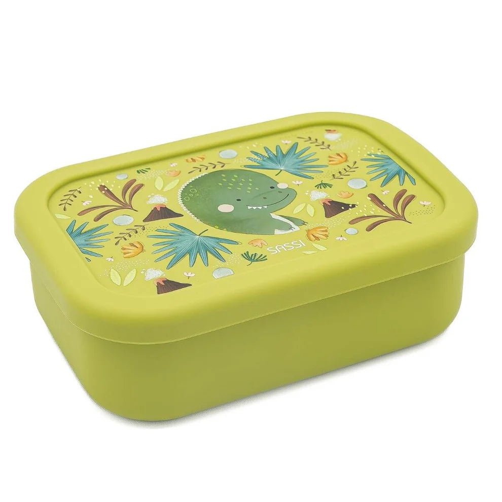 Caja de Almuerzo de Silicona Sassi Dinosaurio - BEBABI