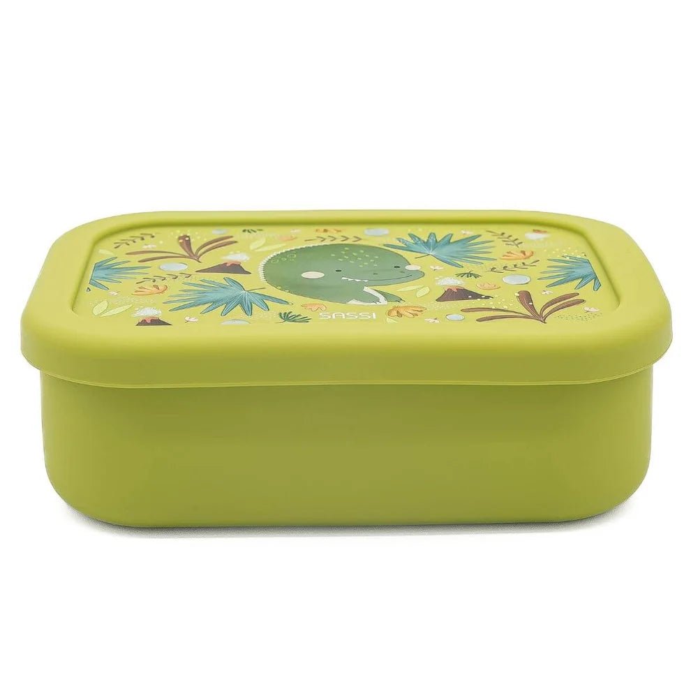 Caja de Almuerzo de Silicona Sassi Dinosaurio - BEBABI