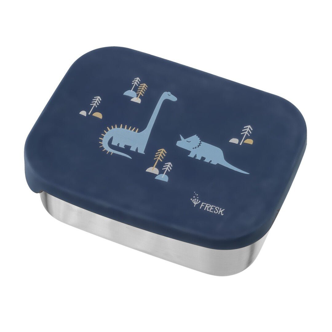 Caja de Almuerzo Fresk Dinosaurio de Acero Inoxidable - BEBABI