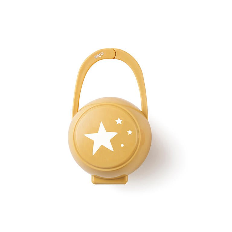 Cajita Portachupetes Estrella Mostaza - MINI MUNDO