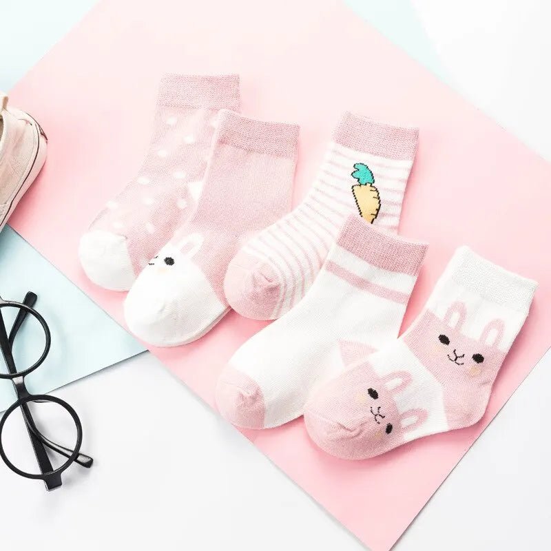 Calcetines de bebe (x5 Pares) - animales - MINI MUNDO