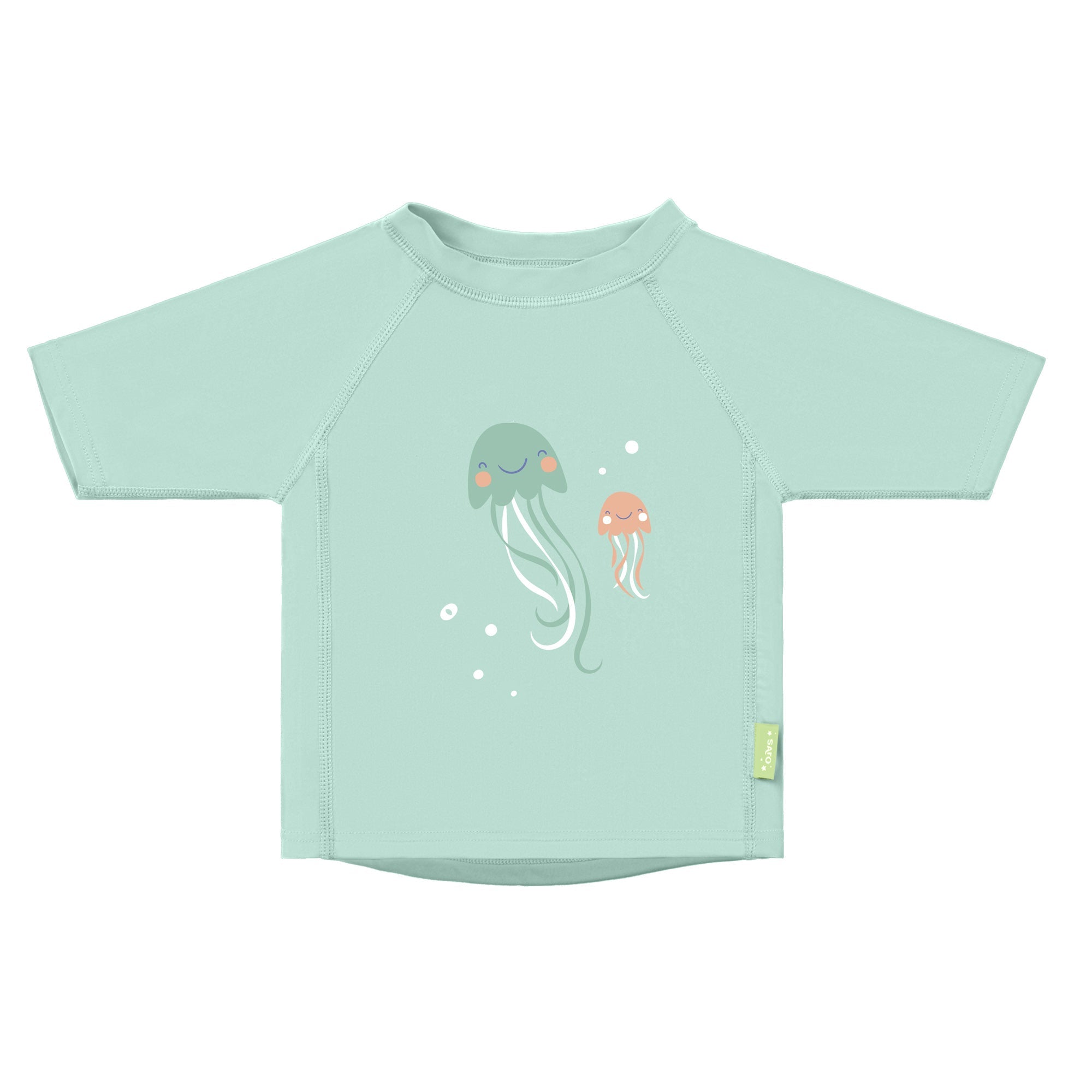 Camiseta protección solar +50UV (verde agua) - SARO - MINI MUNDO