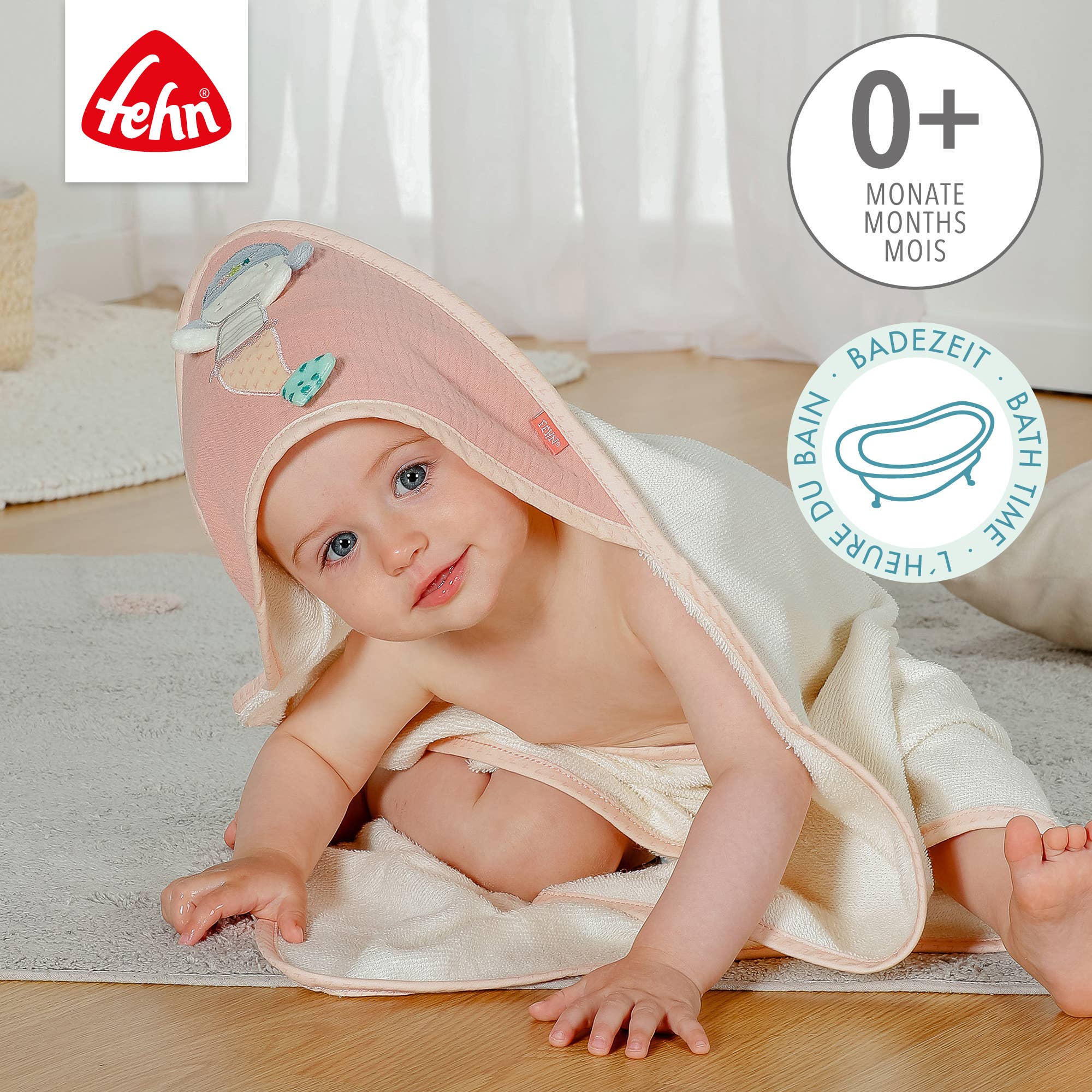 Capa de baño capucha sirena - MINI MUNDO