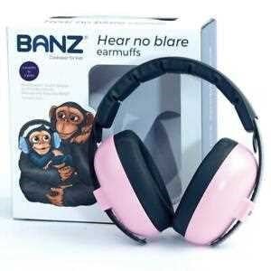 CASCOS ANTI RUIDO BANZ ROSA BABY - MINI MUNDO