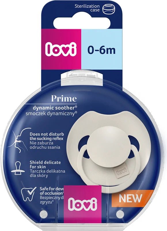Chupete Fisiológico LOVI Prime 0 - 6 Meses | Chupete Dinámico Bebé Sin BPA - MINI MUNDO