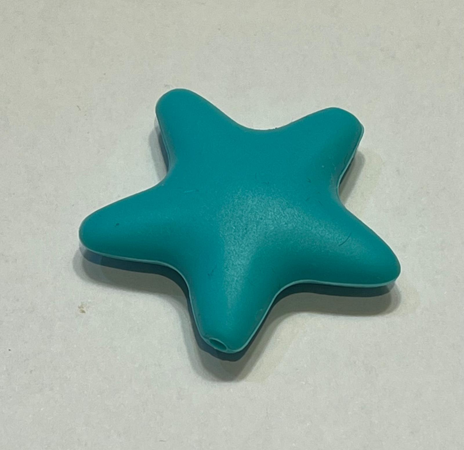 Chupetero personalizado de silicona - modelo estrella - MINI MUNDO