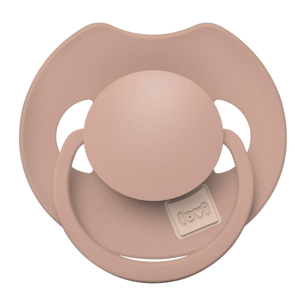 Chupetes LOVI Prime Silicona Dinámico 6 - 18 Meses 2 uds Ivory Glow/Blush Glow | Chupete Fisiológico Bebé - MINI MUNDO