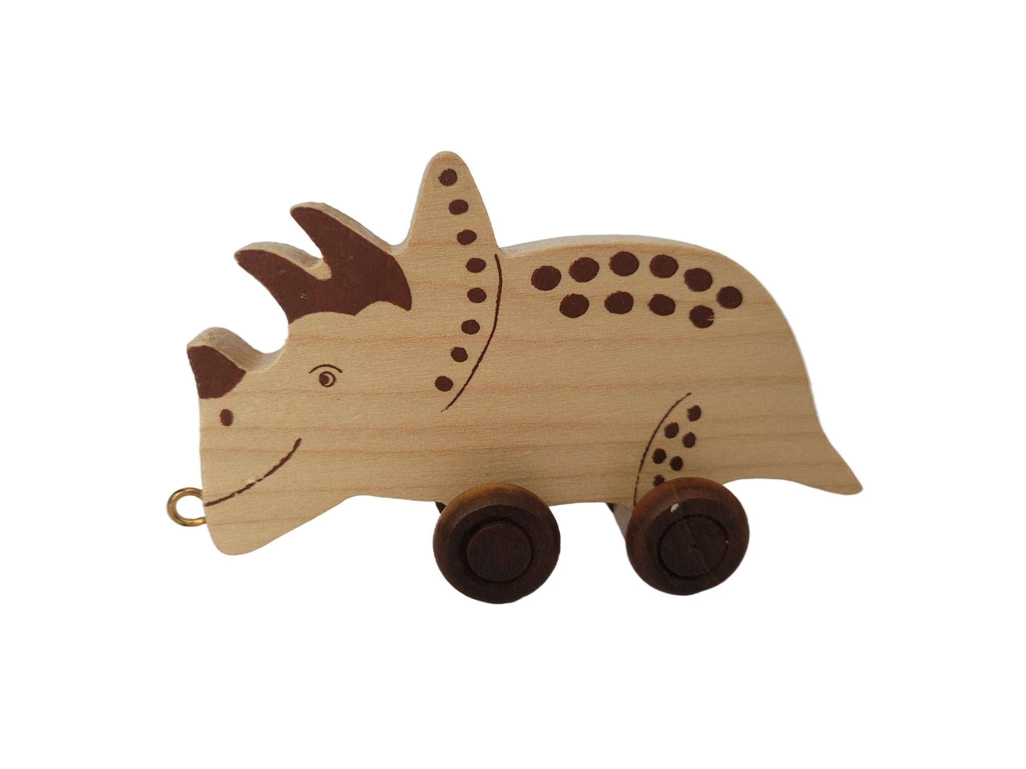 Complemento tren de madera - dinosaurio - MINI MUNDO