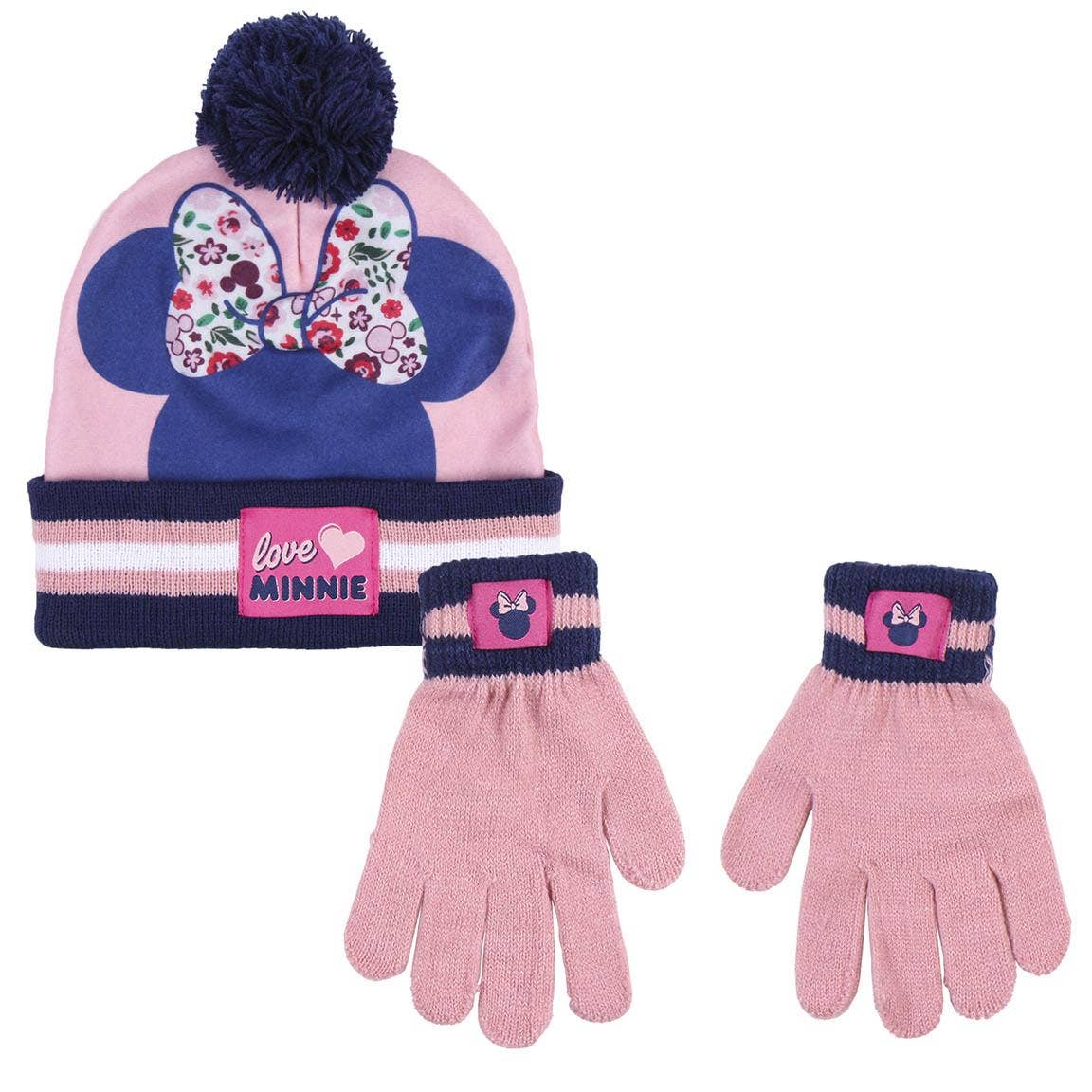 Conjunto gorro y guantes - Minnie - MINI MUNDO