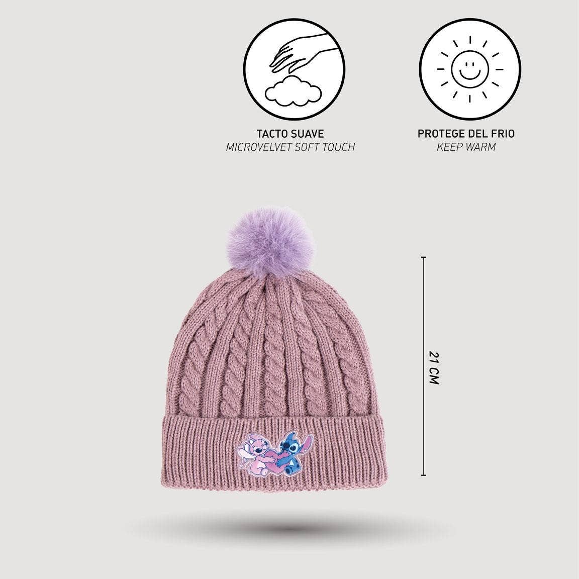 Conjunto gorro y guantes - Stich - MINI MUNDO