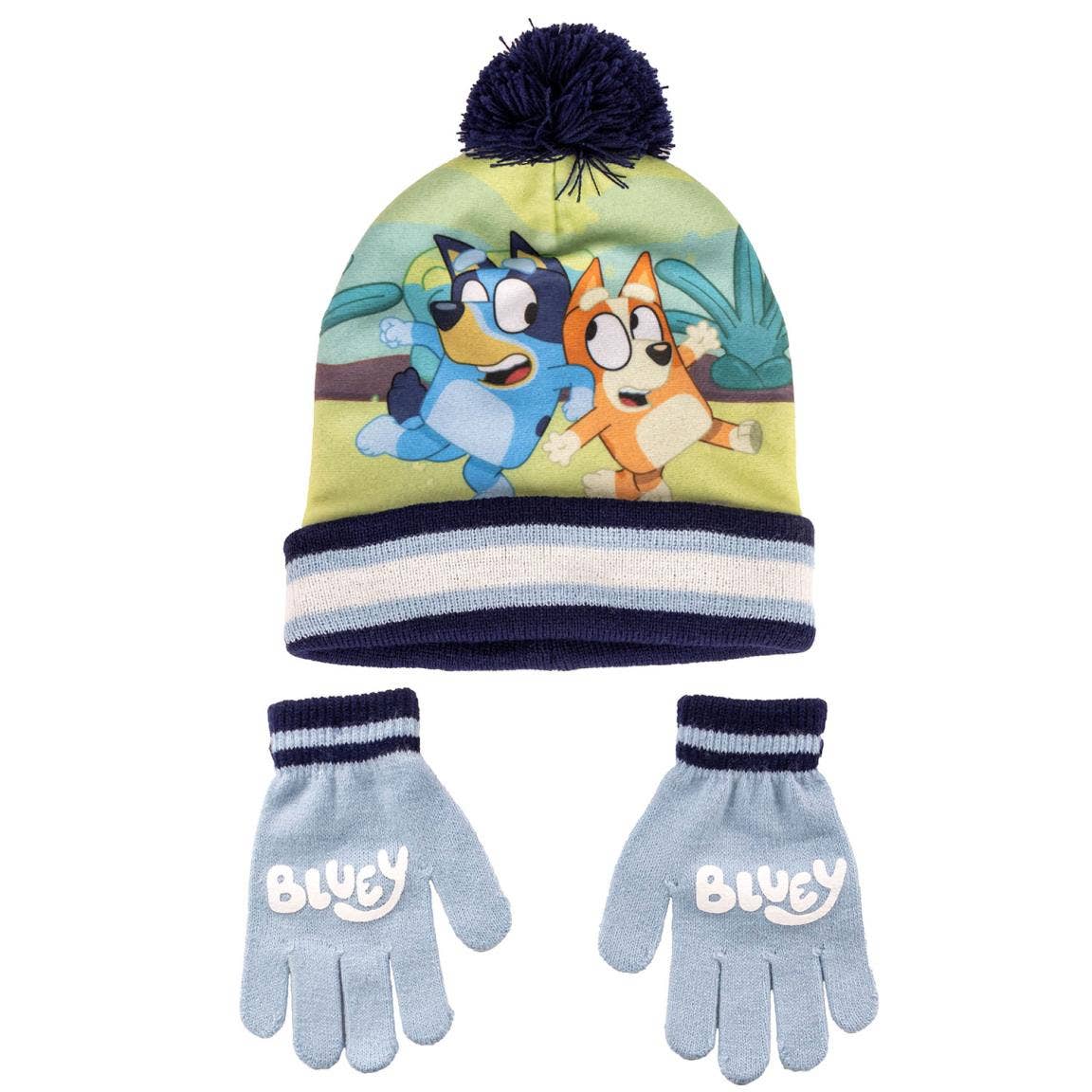 Conjunto guantes y gorro - Bluey - MINI MUNDO
