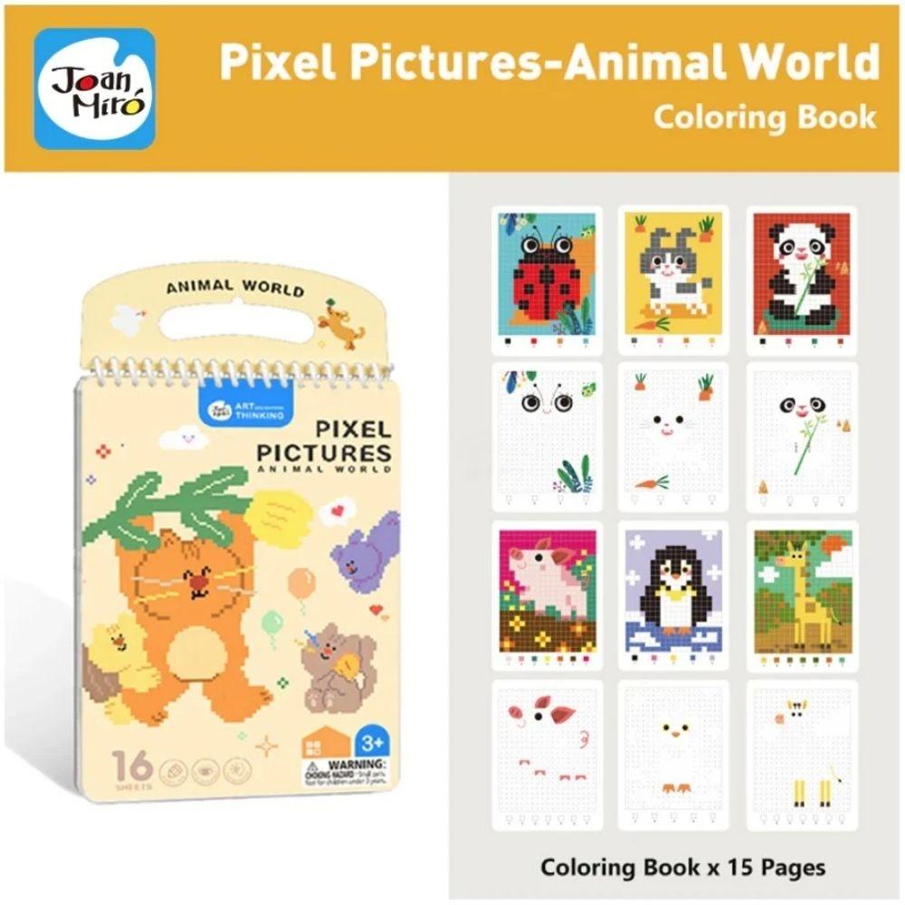 Cuaderno Pixel Art ANIMAL WORLD - MINI MUNDO