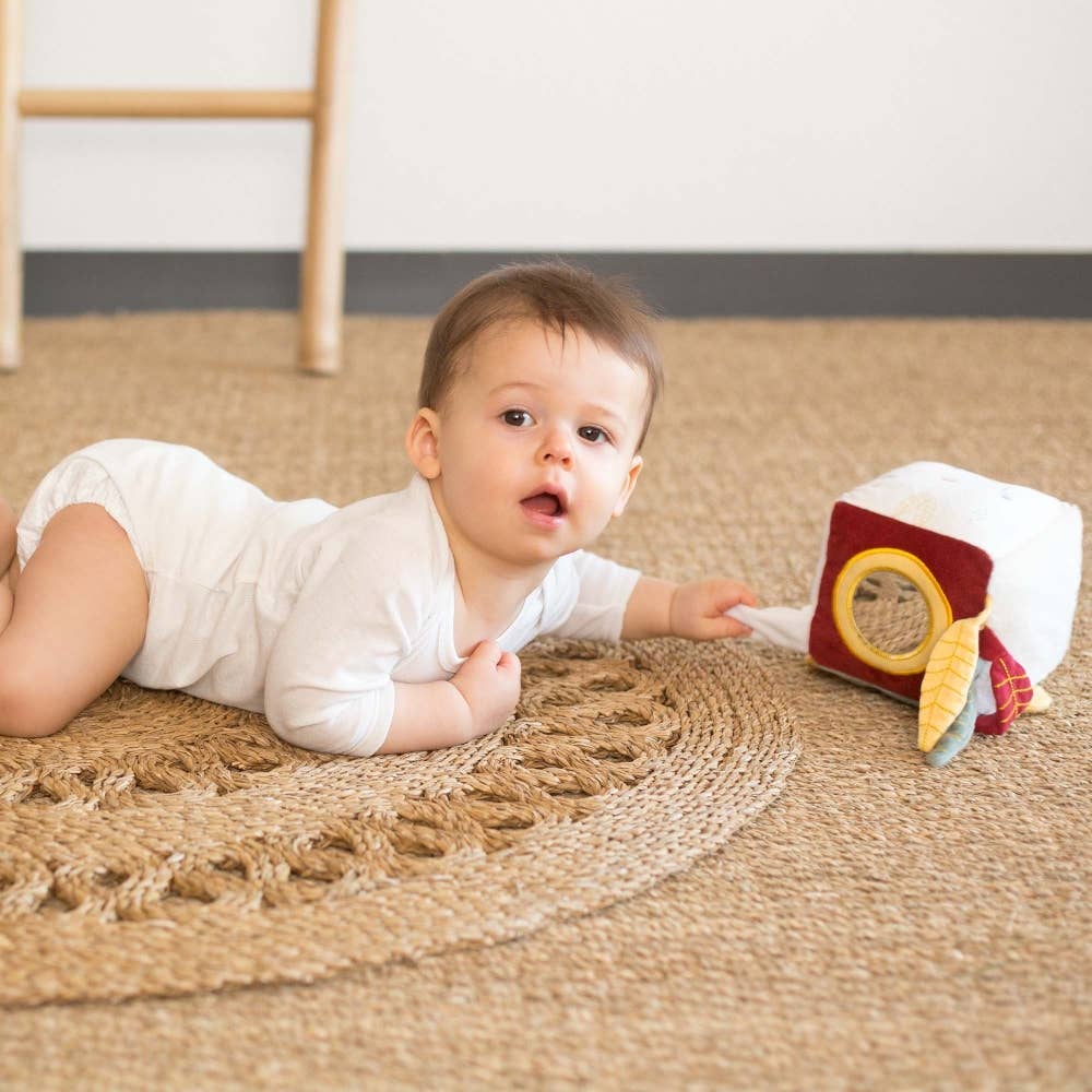 Cubo de actividades para bebés - Búho - MINI MUNDO