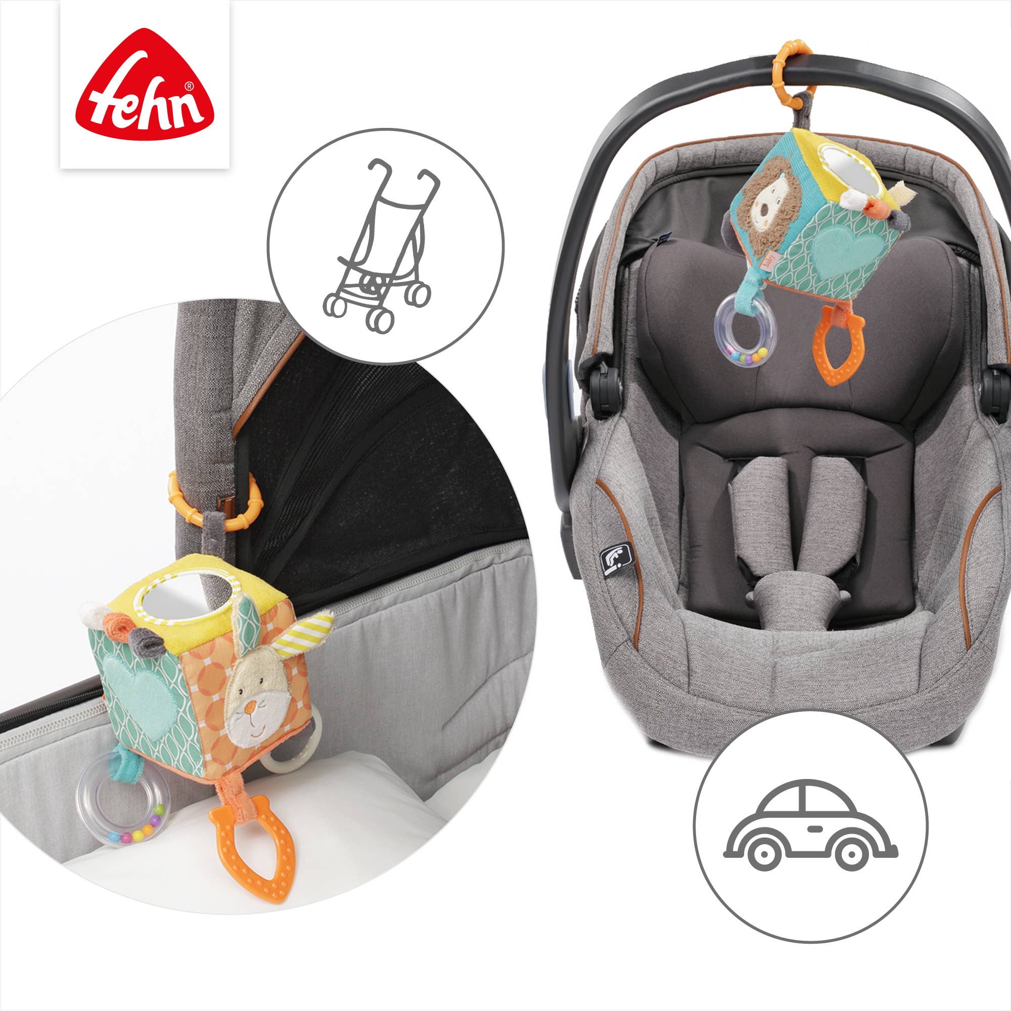 Cubo de actividades peluche para bebés - MINI MUNDO