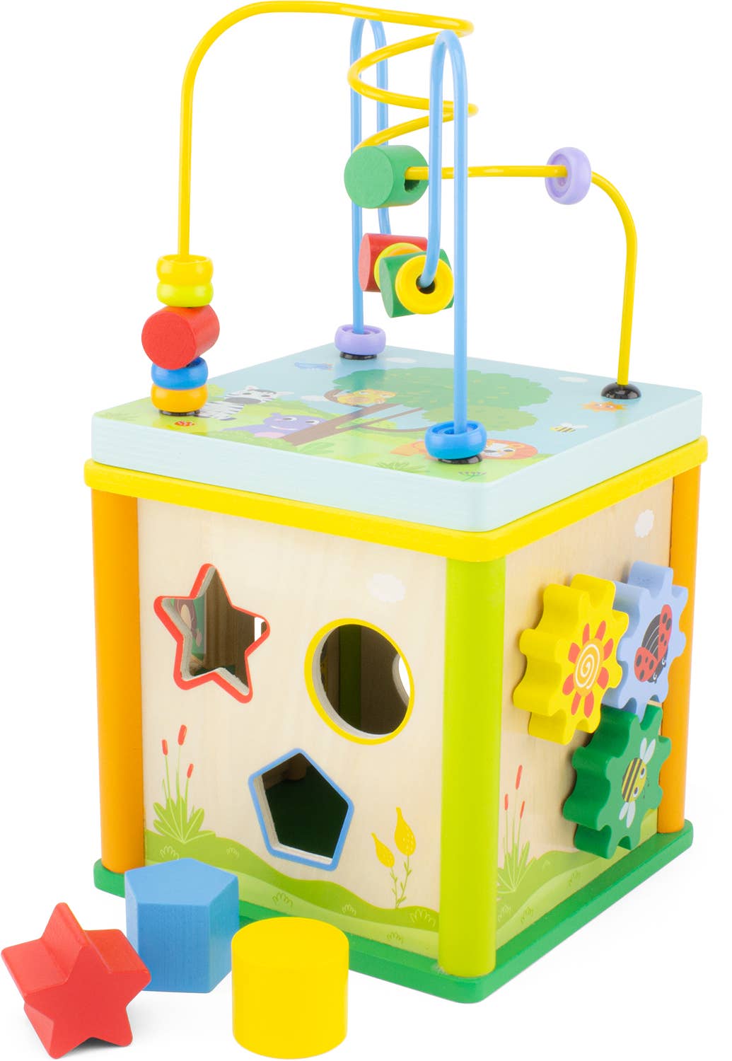 Cubo multi actividad madera - MINI MUNDO
