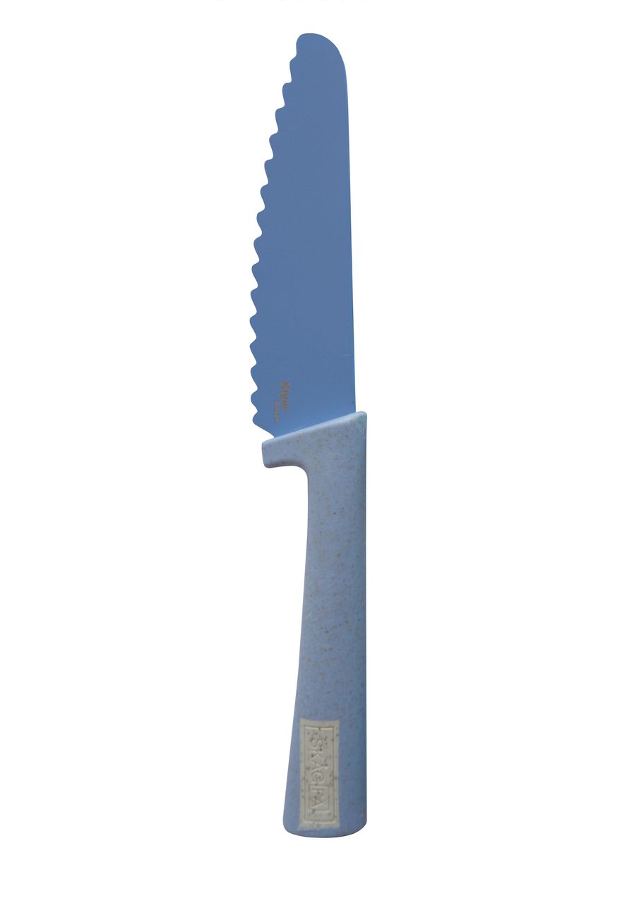 Cuchillo aprendizaje SKAGFA Klyv classic Blue Cornflower anticorte - MINI MUNDO