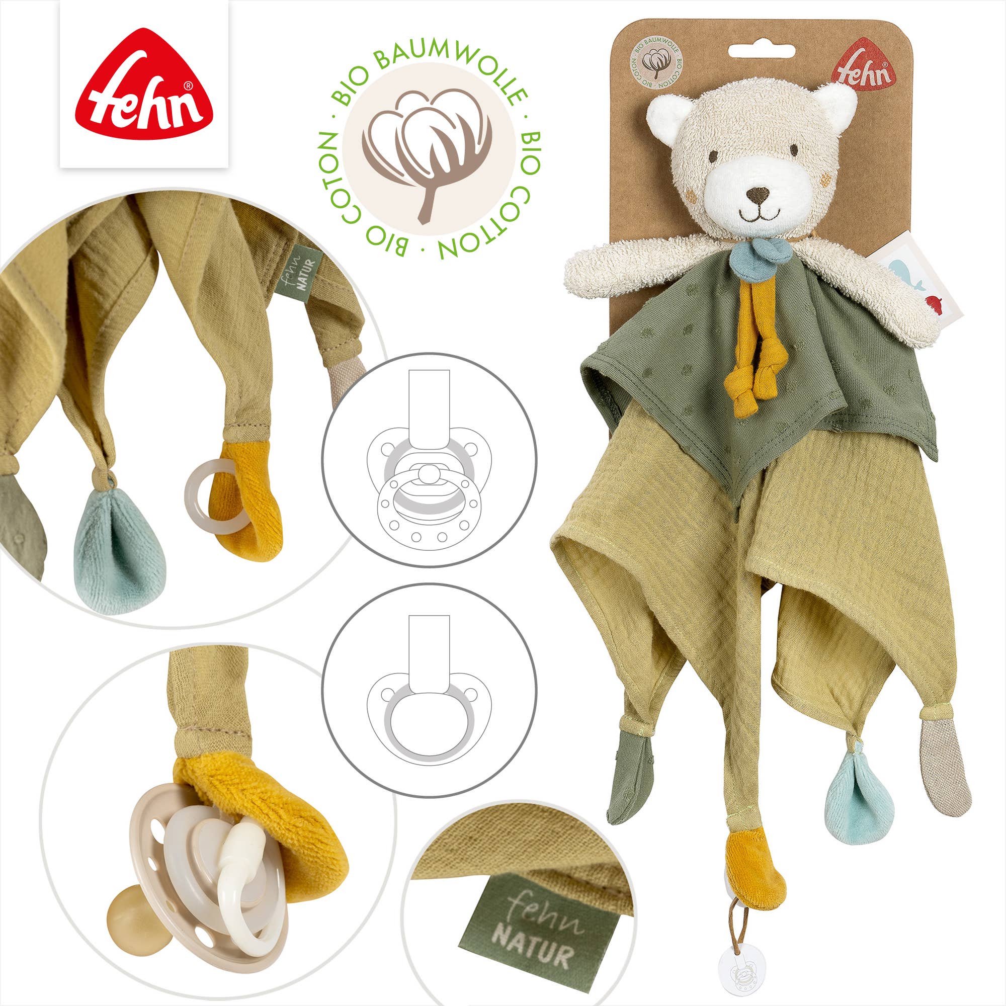 Doudou - oso verde - MINI MUNDO