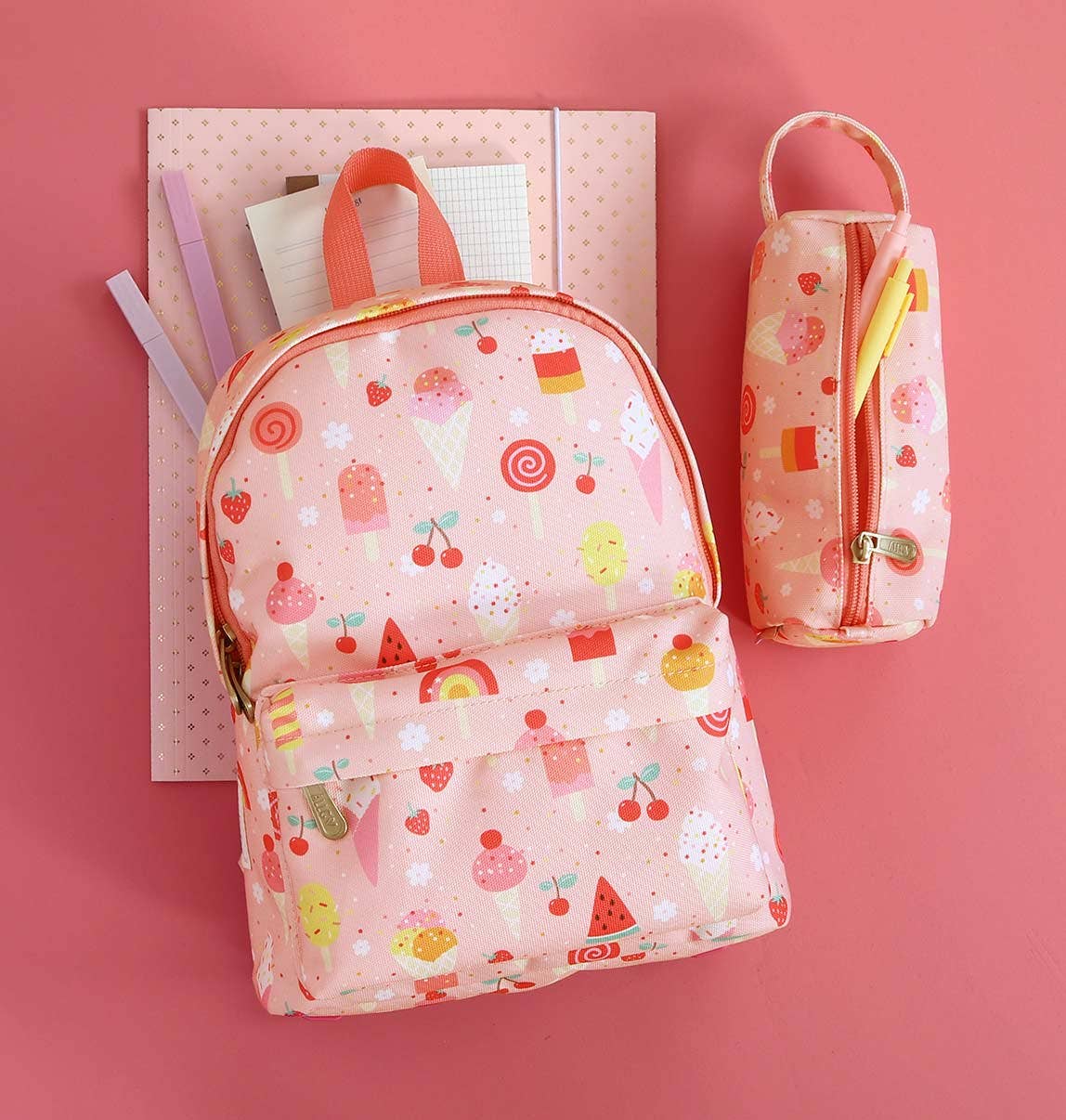Estuche escolar - helado - MINI MUNDO