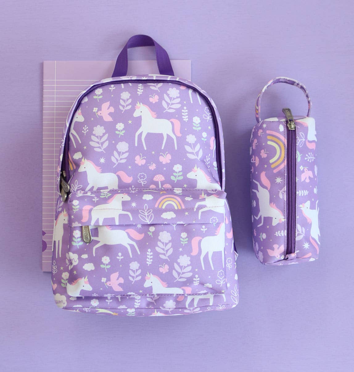 Estuche escolar - unicornio - MINI MUNDO