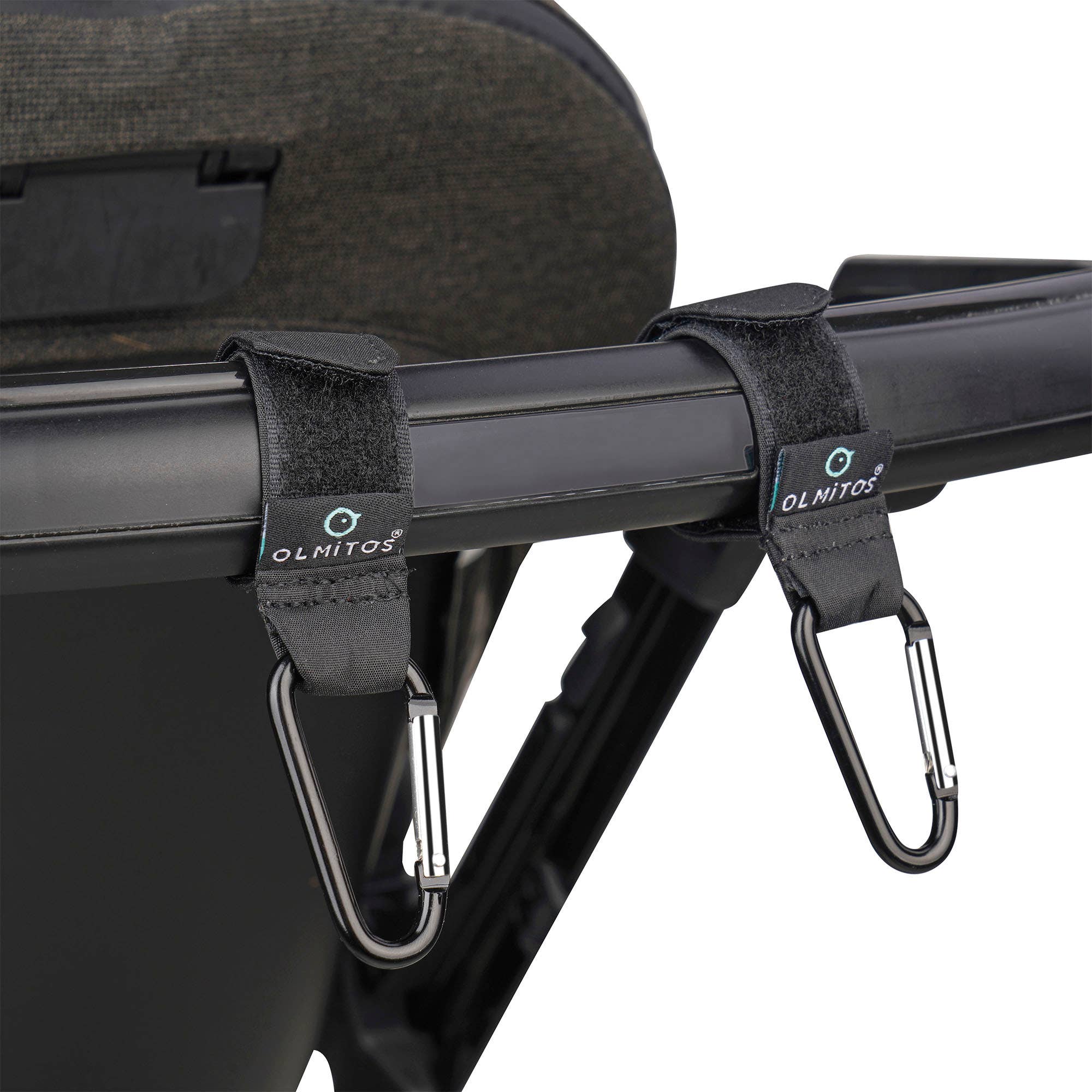 Ganchos mosquetón para carrito de bebé - Olmitos - MINI MUNDO