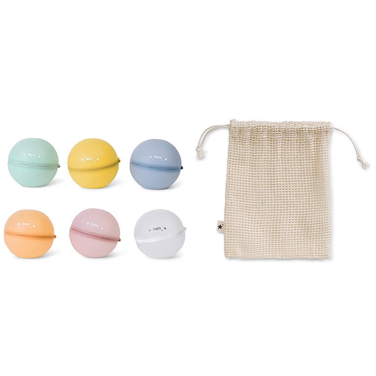 Globos de agua reutilizables Saro – Set de 6 unidades - BEBABI