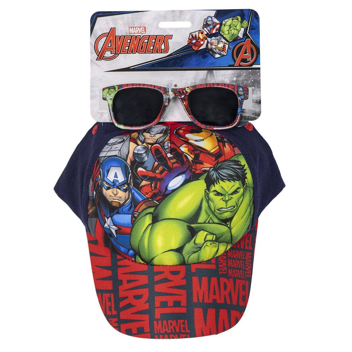 Gorra + gafas de sol - Marvel - MINI MUNDO
