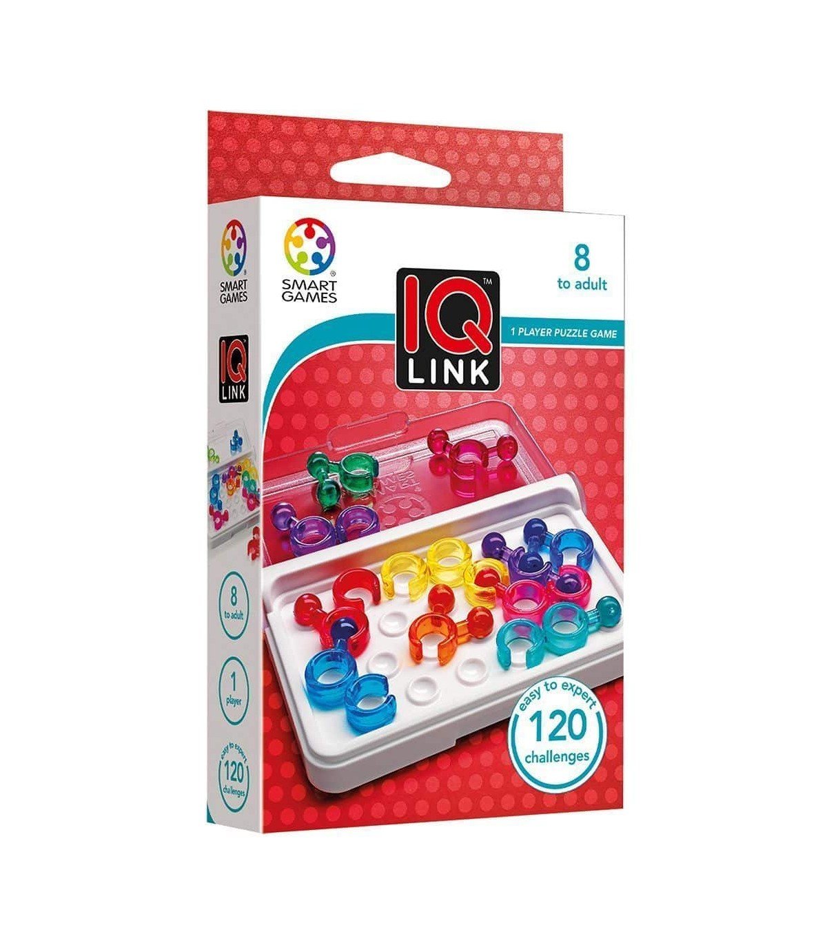 IQ Link – Juego de lógica compacto con 120 desafíos inteligentes - MINI MUNDO