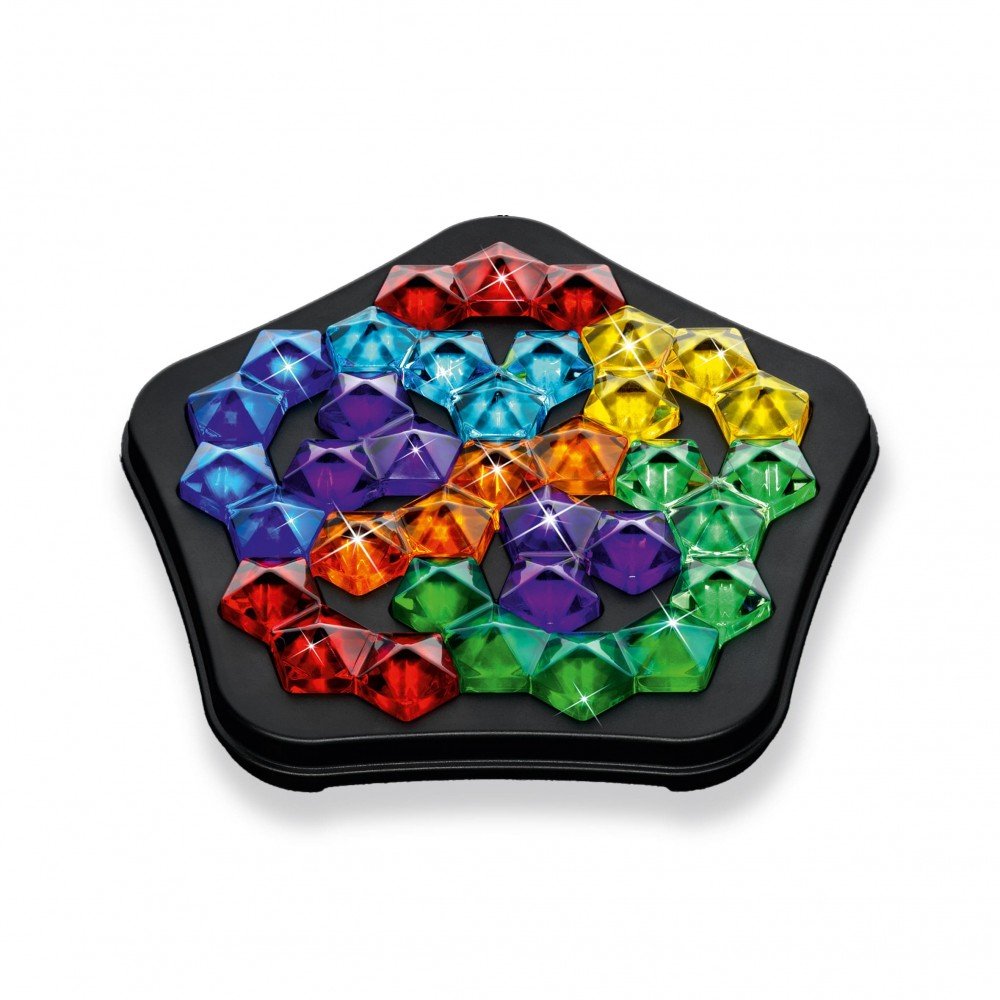 IQ Pentagon – Juego de lógica con piezas brillantes y 120 desafíos - MINI MUNDO