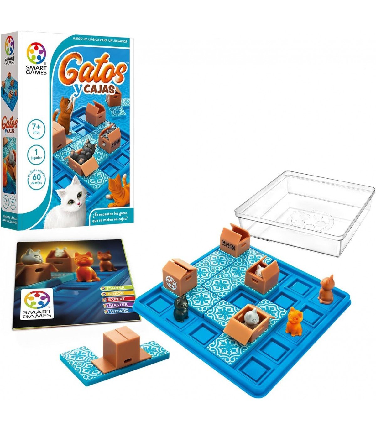 Juego de lógica “Gatos y Cajas” - MINI MUNDO