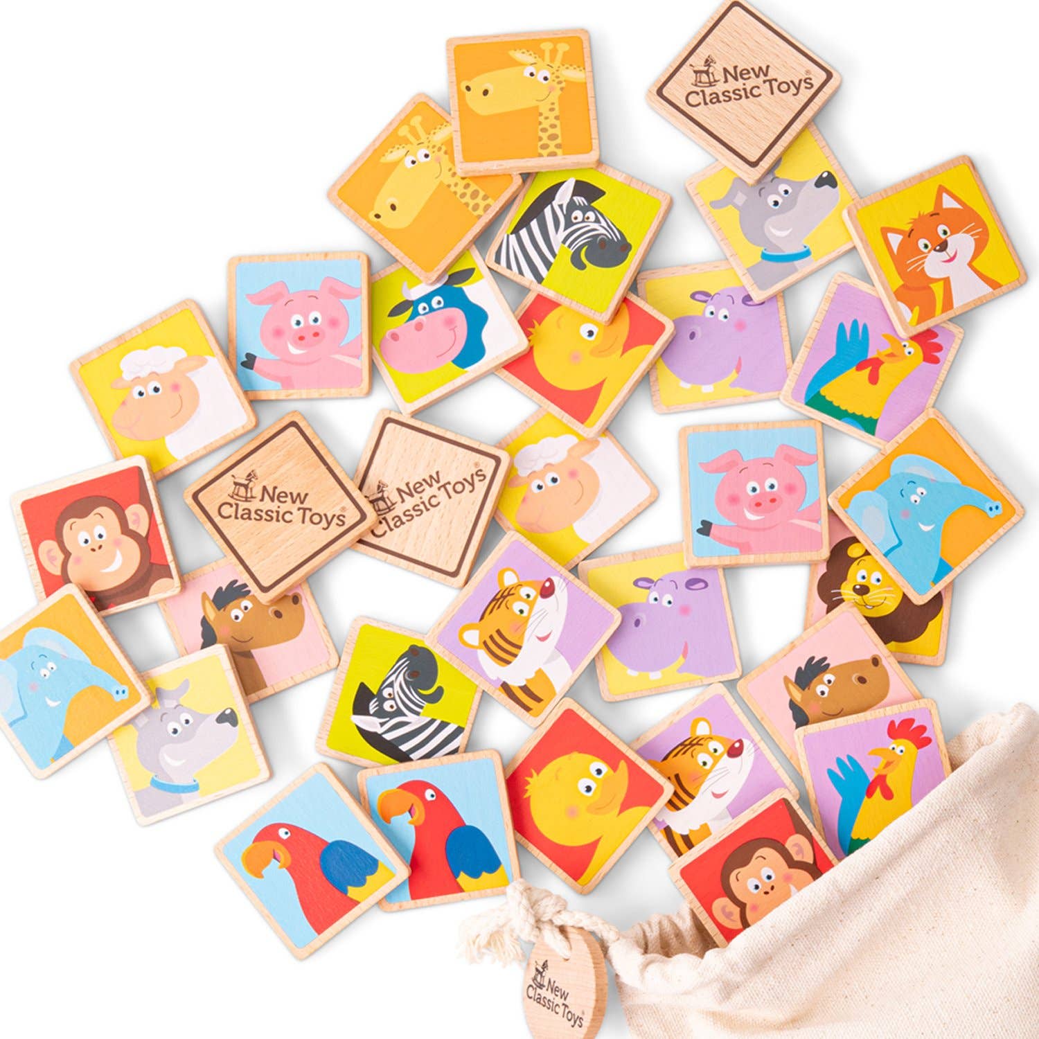 Juego del Memory - animales - MINI MUNDO
