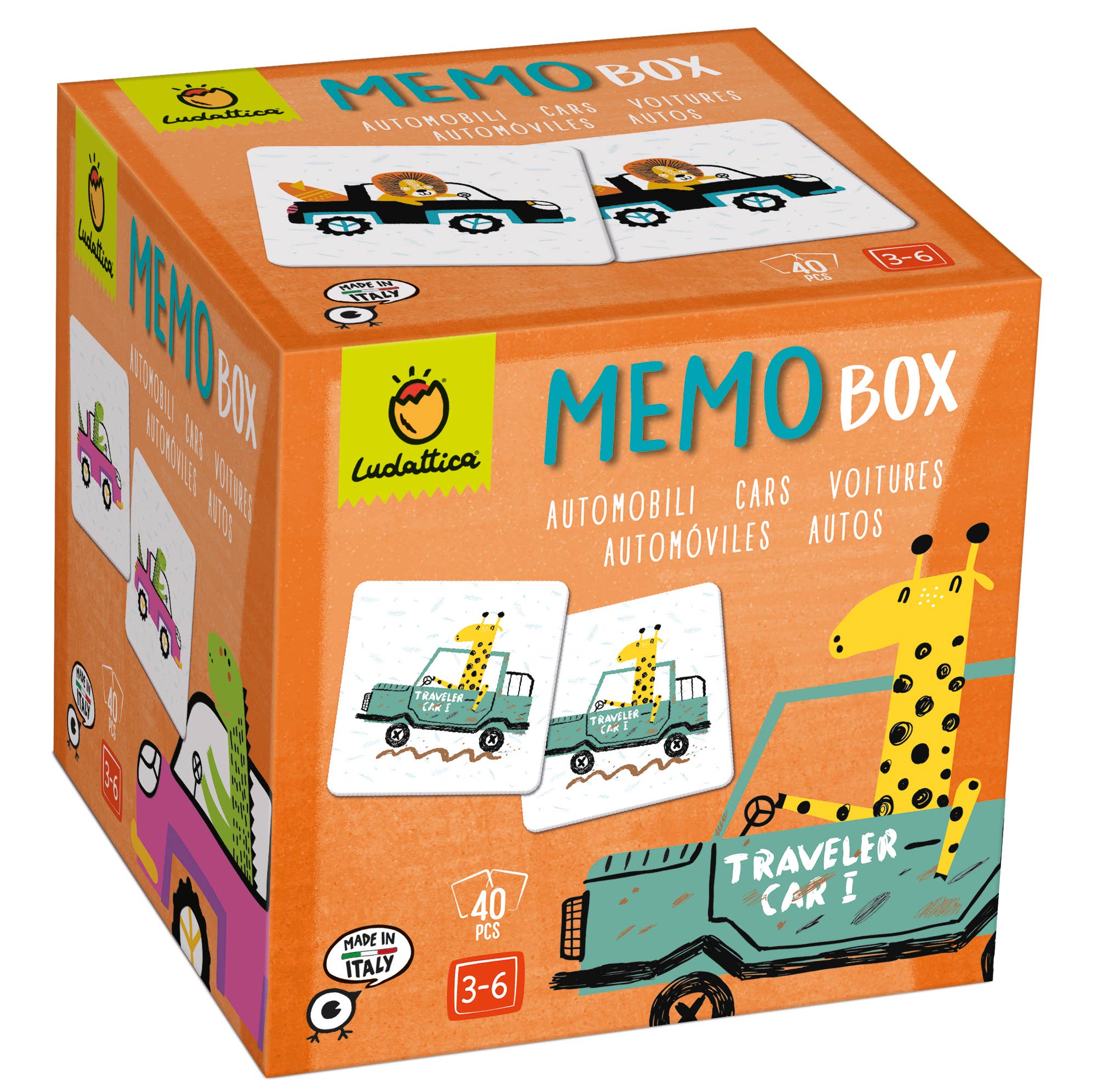 Juego del Memory - coches - MINI MUNDO