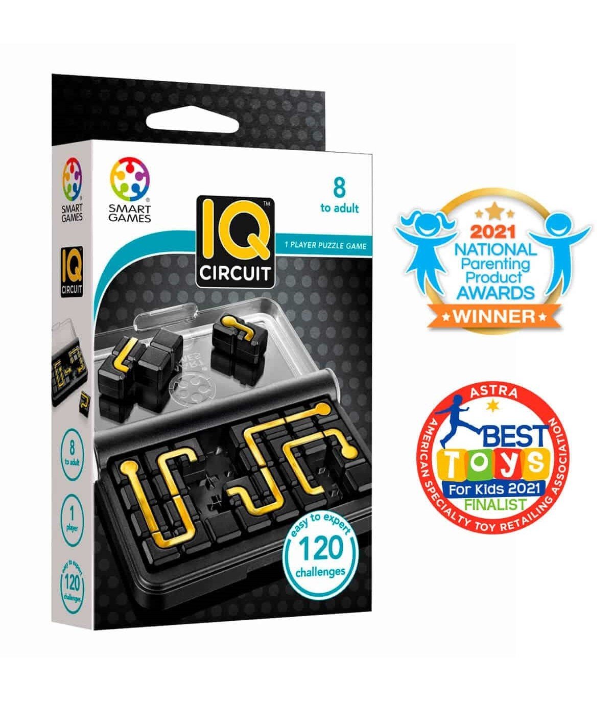 Juego IQ Circuit – Puzzle lógico portátil con 120 desafíos - MINI MUNDO