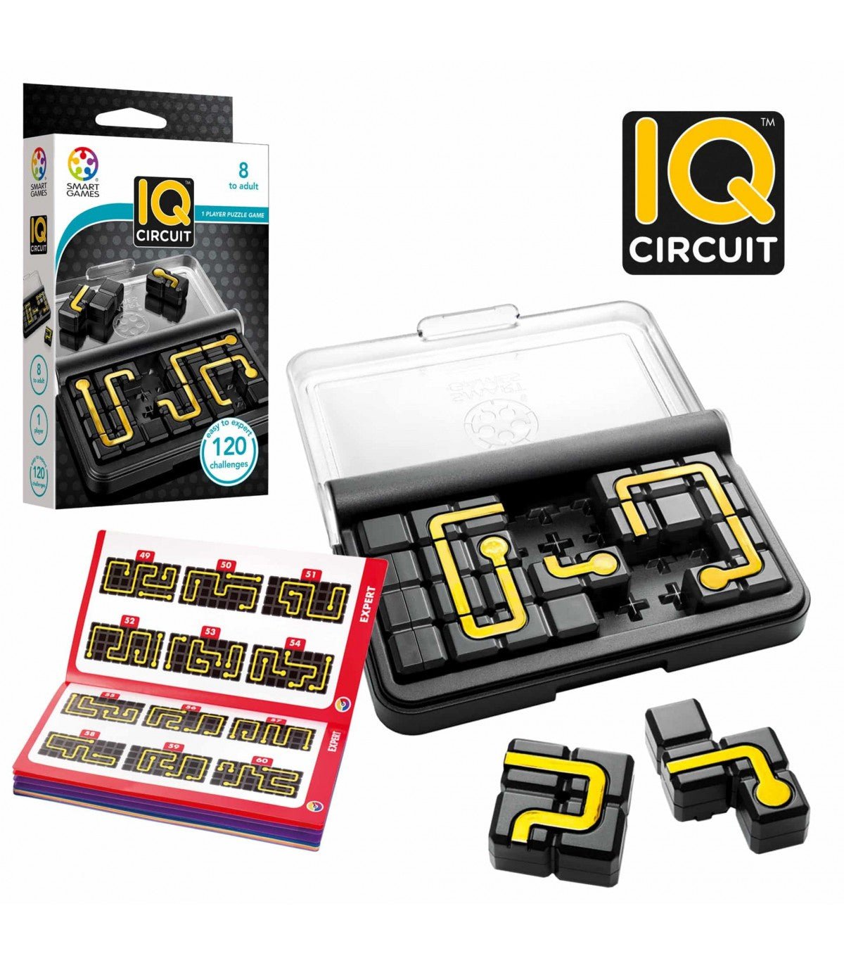 Juego IQ Circuit – Puzzle lógico portátil con 120 desafíos - MINI MUNDO