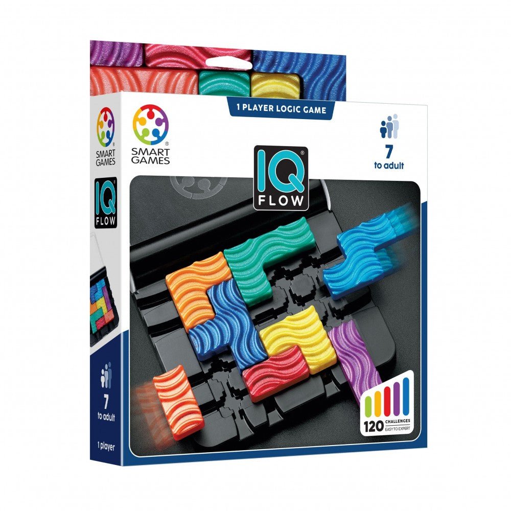 Juego IQ Flow – Puzzle lógico portátil con 120 desafíos - MINI MUNDO