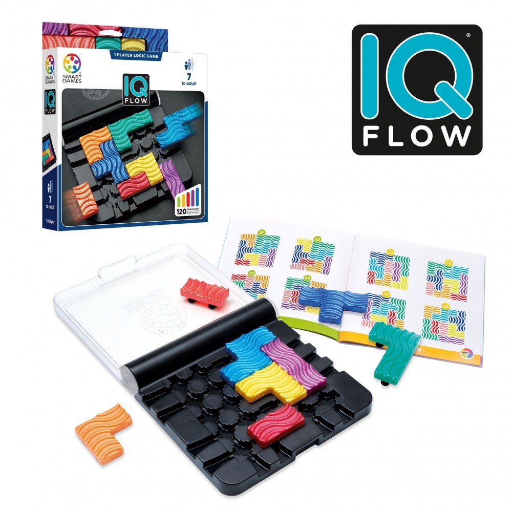 Juego IQ Flow – Puzzle lógico portátil con 120 desafíos - MINI MUNDO