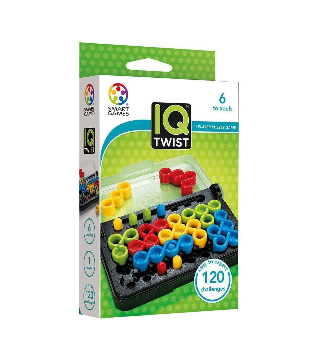 Juego IQ Twist – Puzzle lógico portátil con 120 desafíos - MINI MUNDO