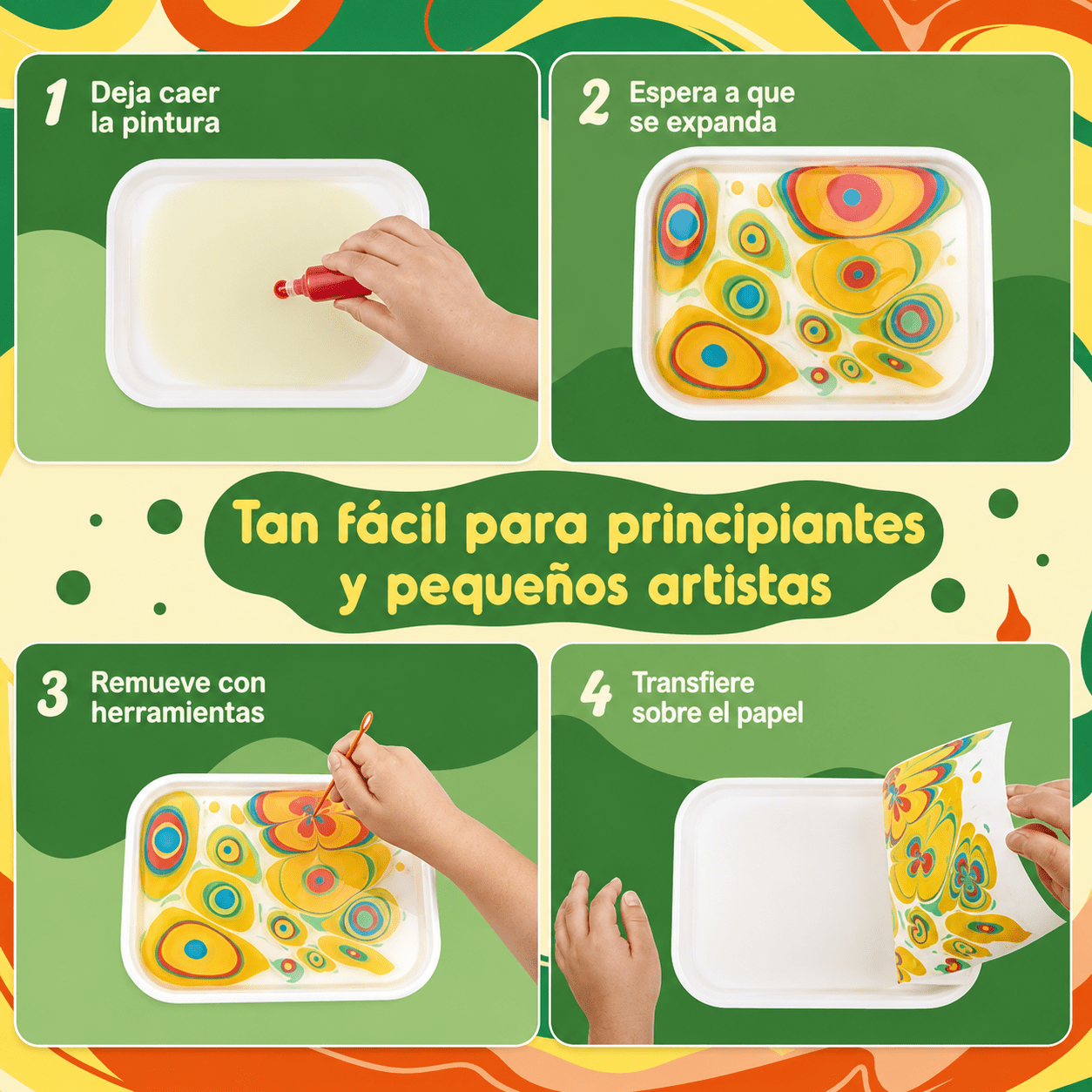 Kit pintura MARMOLEADA (12 colores) - BEBABI