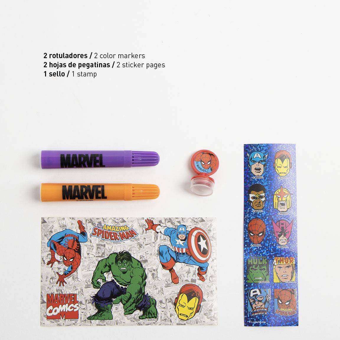 Libro actividades coloreable - Marvel/Spiderman - MINI MUNDO