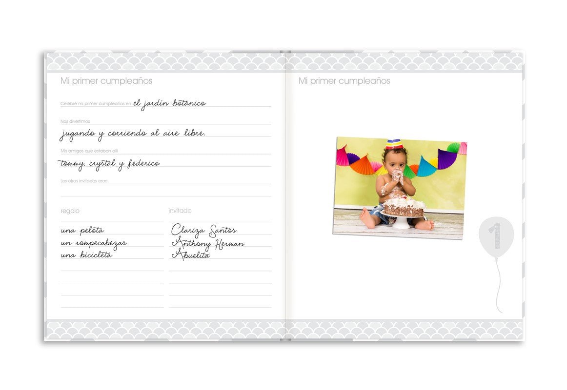 LIBRO BEBE CHEVRON GRIS PEARHEAD - MINI MUNDO