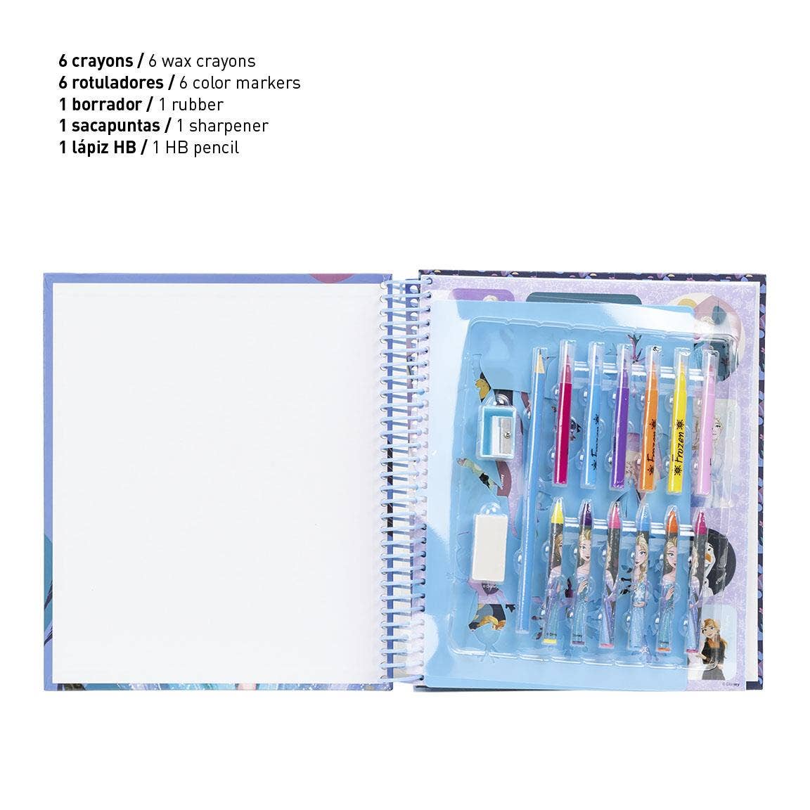 Libro de actividades coloreable Frozen - MINI MUNDO