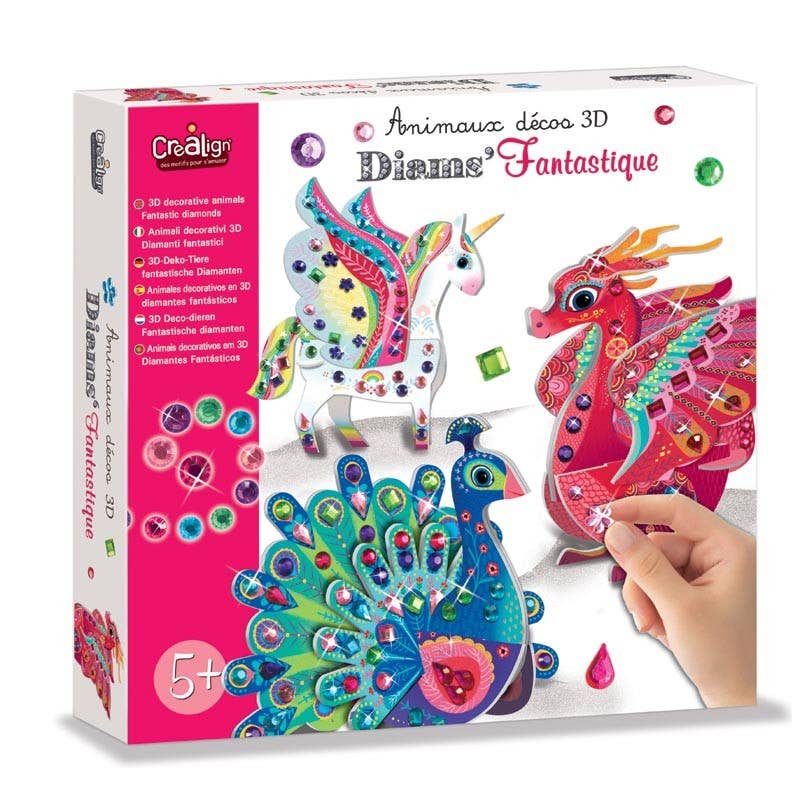 Manualidades diamantes - animales fantásticos - MINI MUNDO